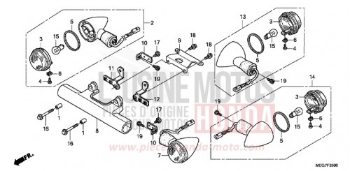 WINKER (VT750C2B/CS/C/CA) VT750CSC de 2012